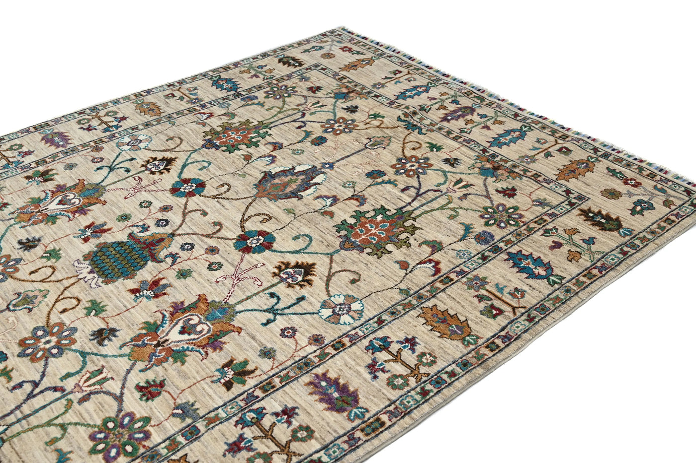 Khorjin Afghan Rug – Ocean Frame