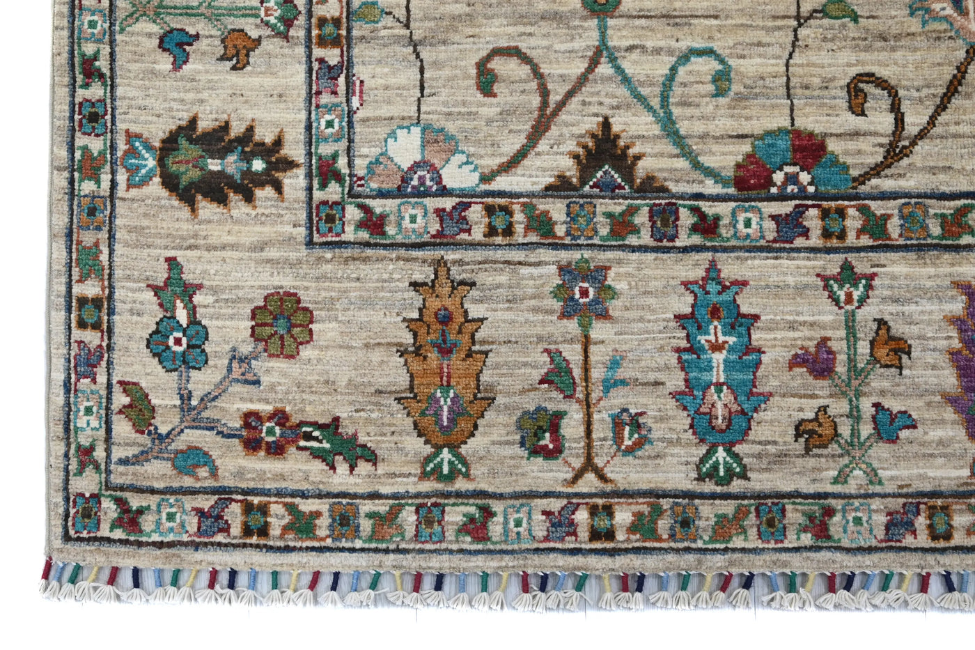 Khorjin Afghan Rug – Ocean Frame
