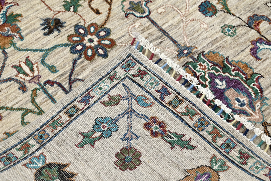 Khorjin Afghan Rug – Oatmeal Orchards