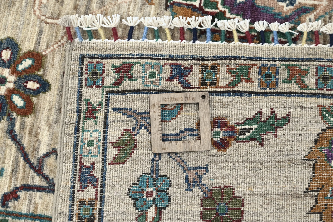 Khorjin Afghan Rug – Ocean Frame