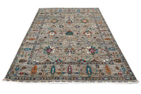 Khorjin Afghan Rug – Sage & Silver