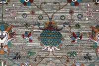 Khorjin Afghan Rug – Sage & Silver