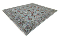 Khorjin Afghan Rug – Cerulean Meadow