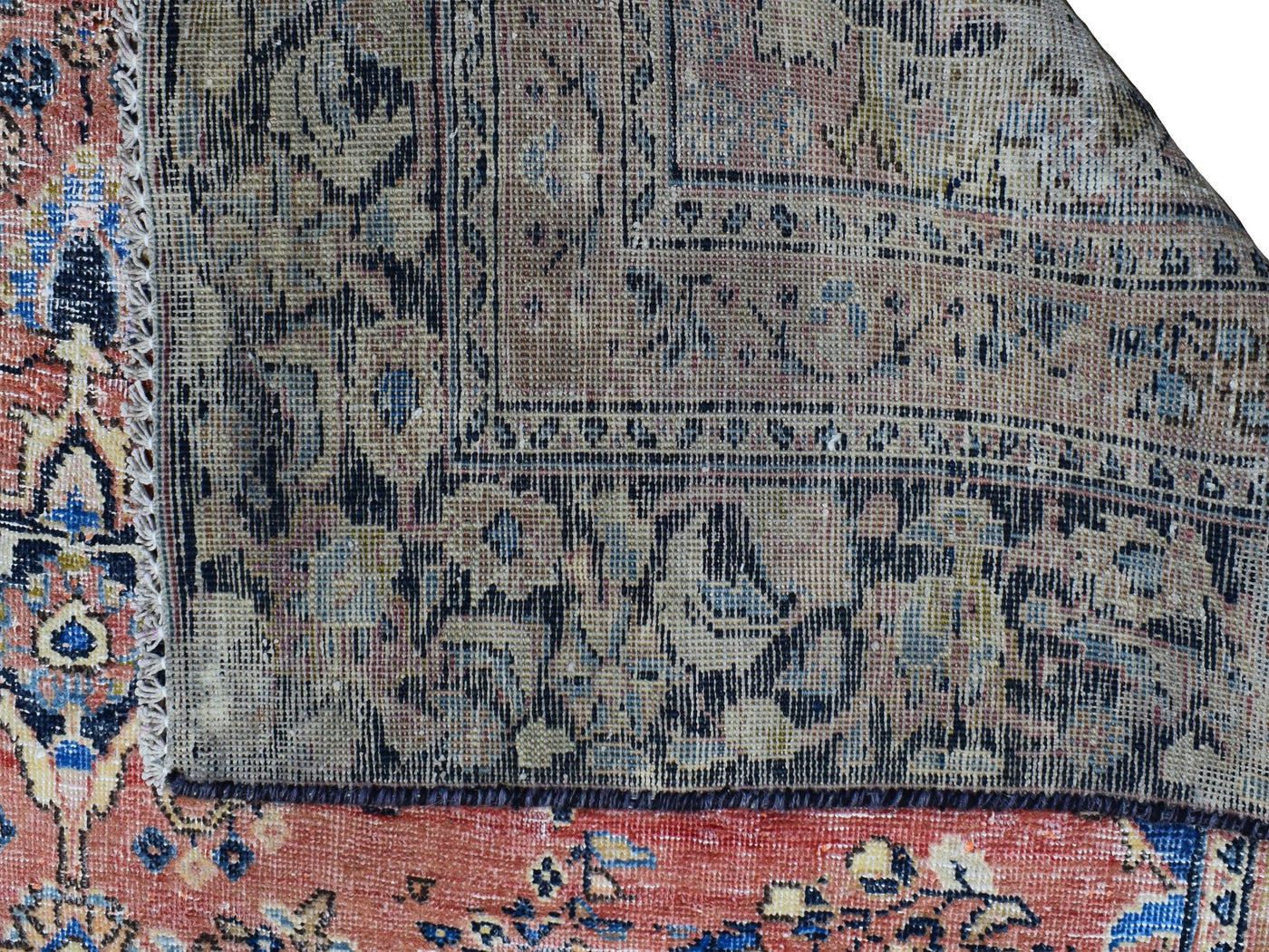 Vintage Distressed Persian Rug – Lagoon Mist