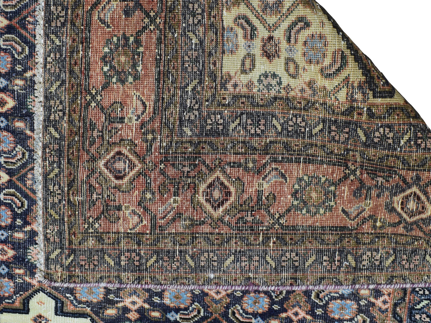 Vintage Distressed Persian Rug – Sky Haze