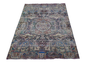 DISTRESSED Vintage Persian Rug, 165 x 283 cm