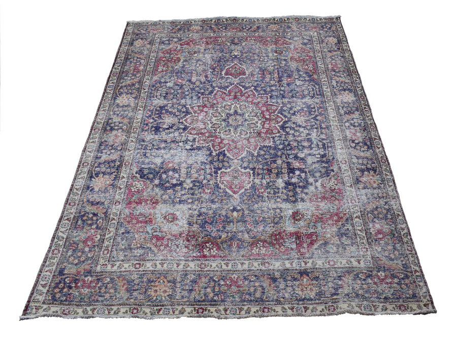 DISTRESSED Vintage Persian Rug, 242 x 330 cm