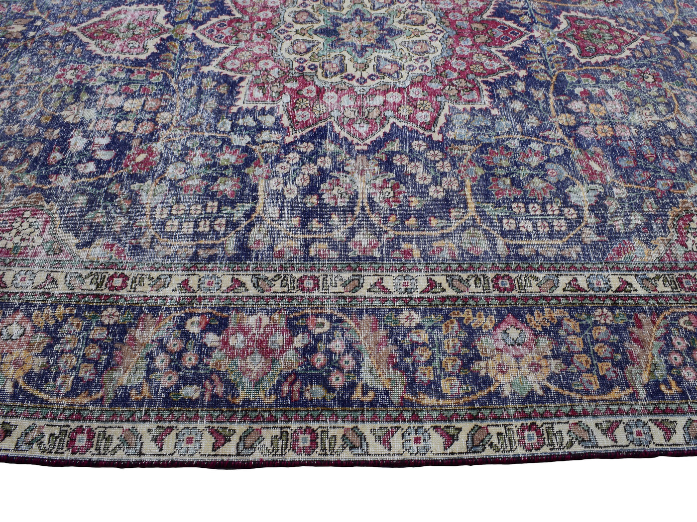 Vintage Distressed Persian Rug – Cardinal Relic