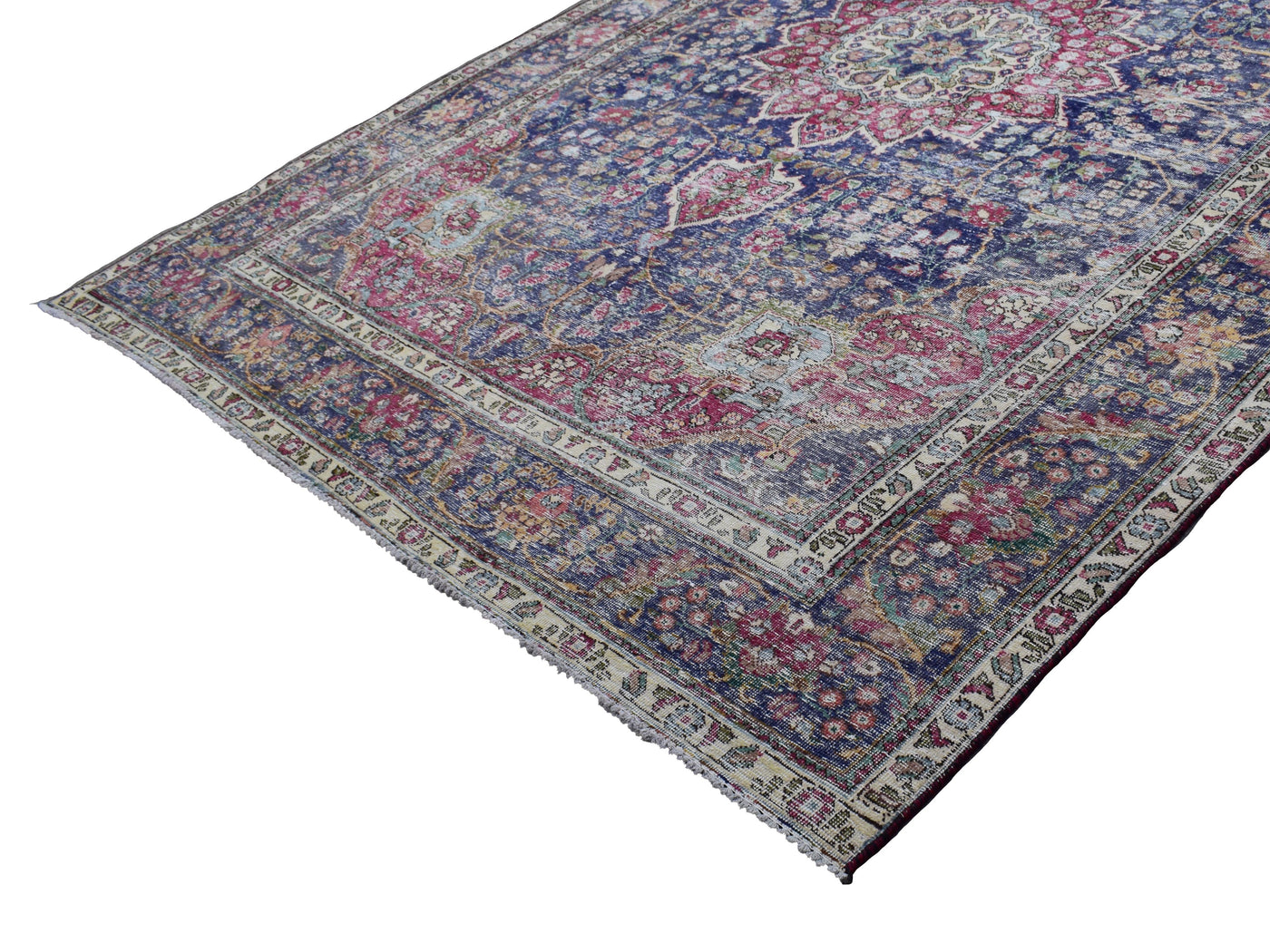 Vintage Distressed Persian Rug – Cardinal Relic