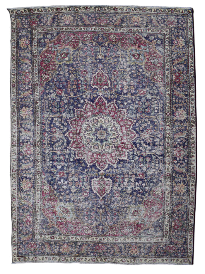 Vintage Distressed Persian Rug – Cardinal Relic