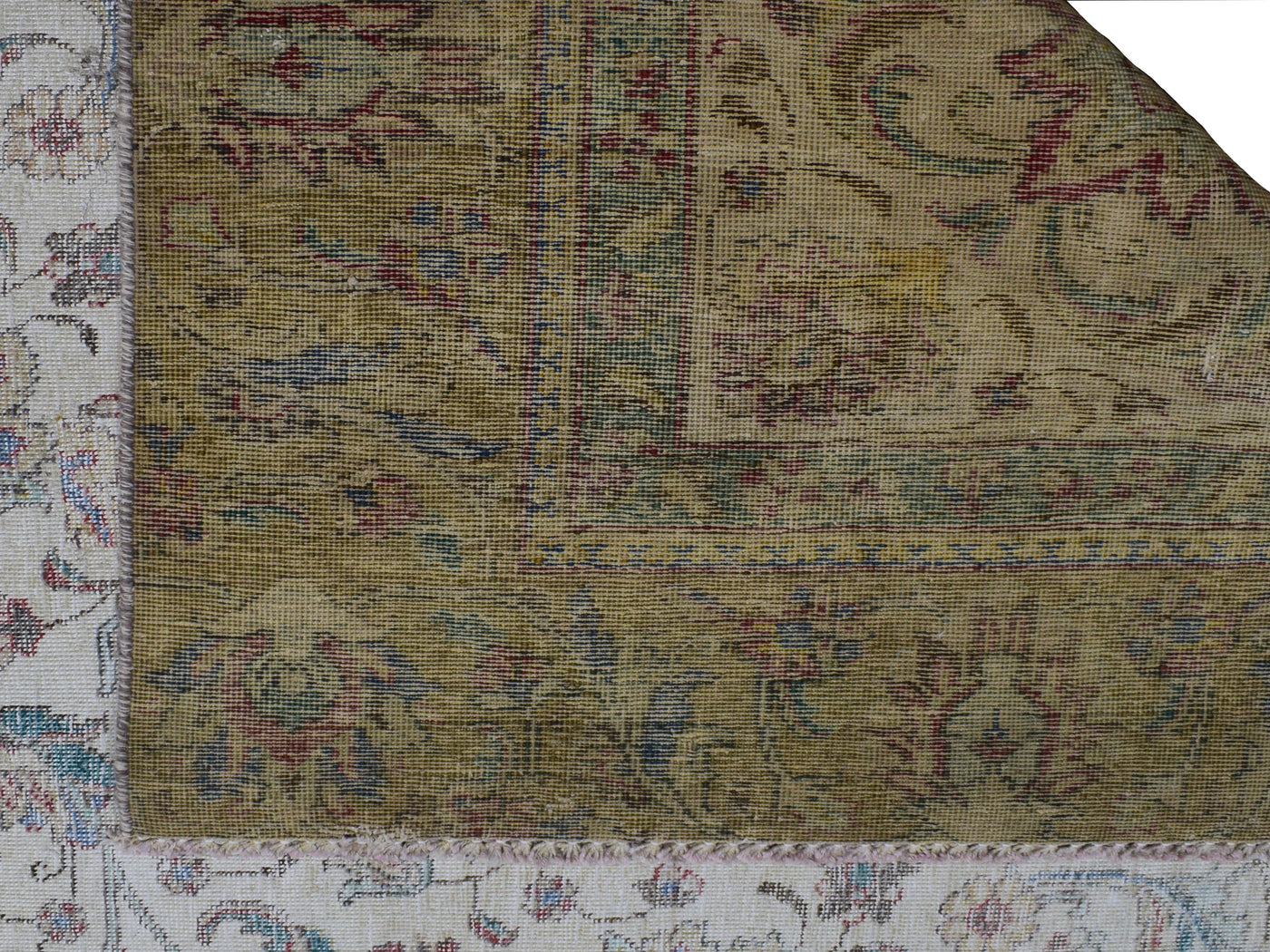 Vintage Distressed Persian Rug – Stone Echo