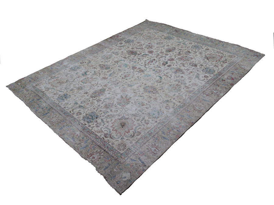 DISTRESSED Vintage Persian Rug, 271 x 322 cm