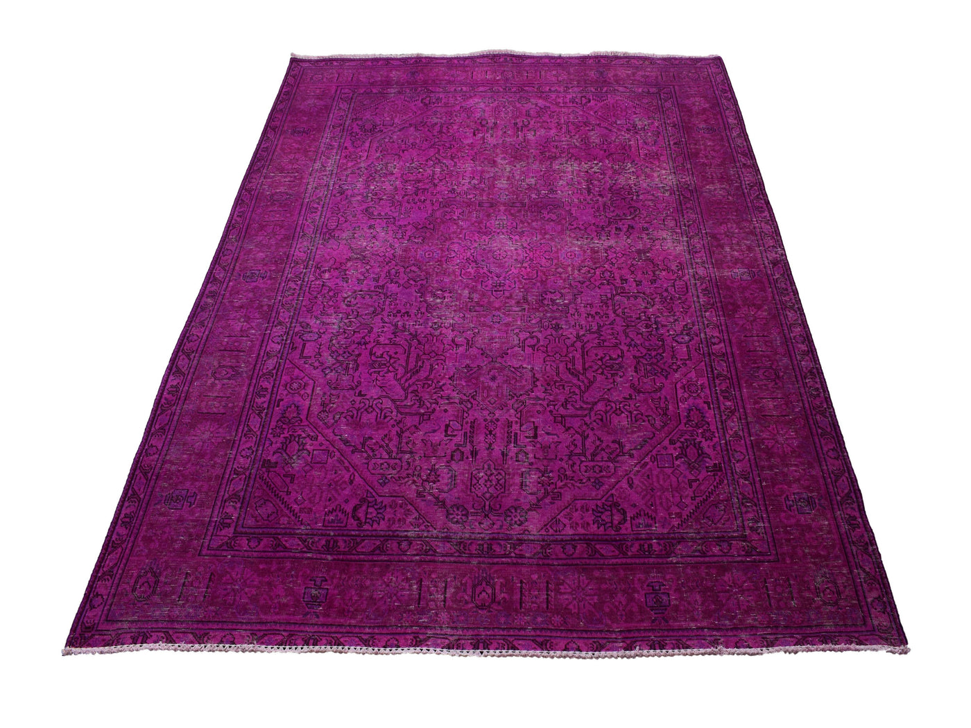 Vintage Overdyed Persian Rug – Wheat Whisper