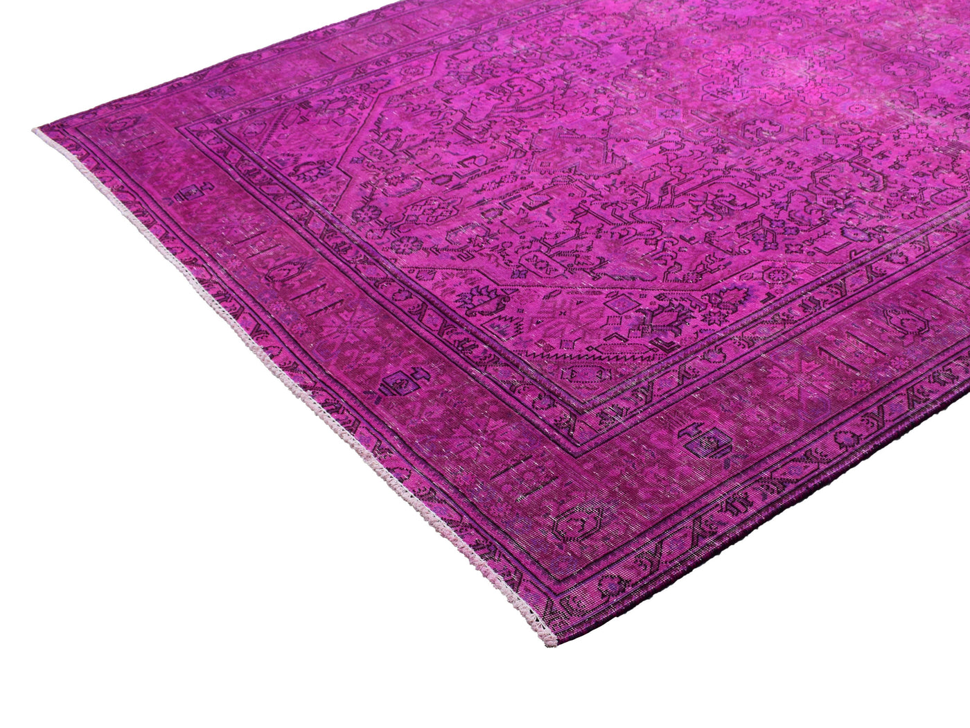 Vintage Overdyed Persian Rug – Wheat Whisper
