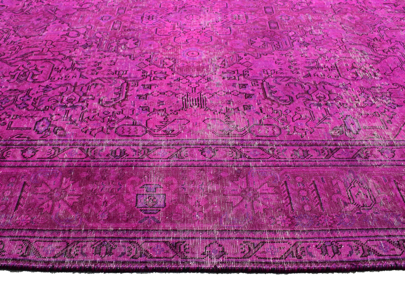 Vintage Overdyed Persian Rug – Wheat Whisper