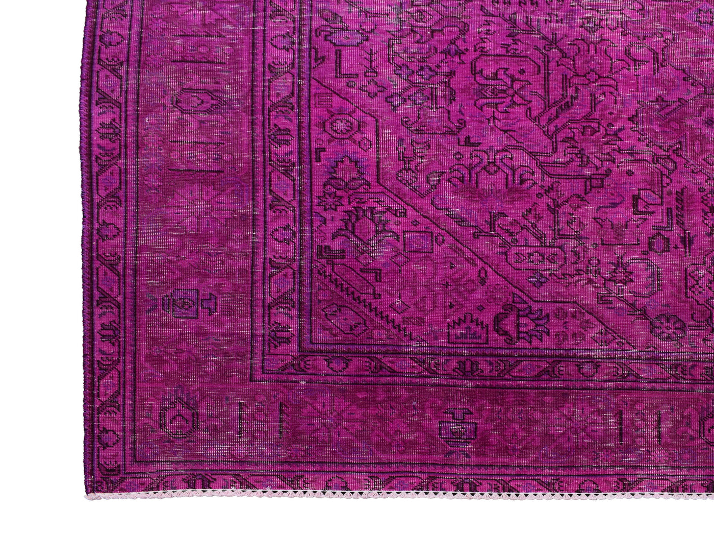 Vintage Overdyed Persian Rug – Wheat Whisper