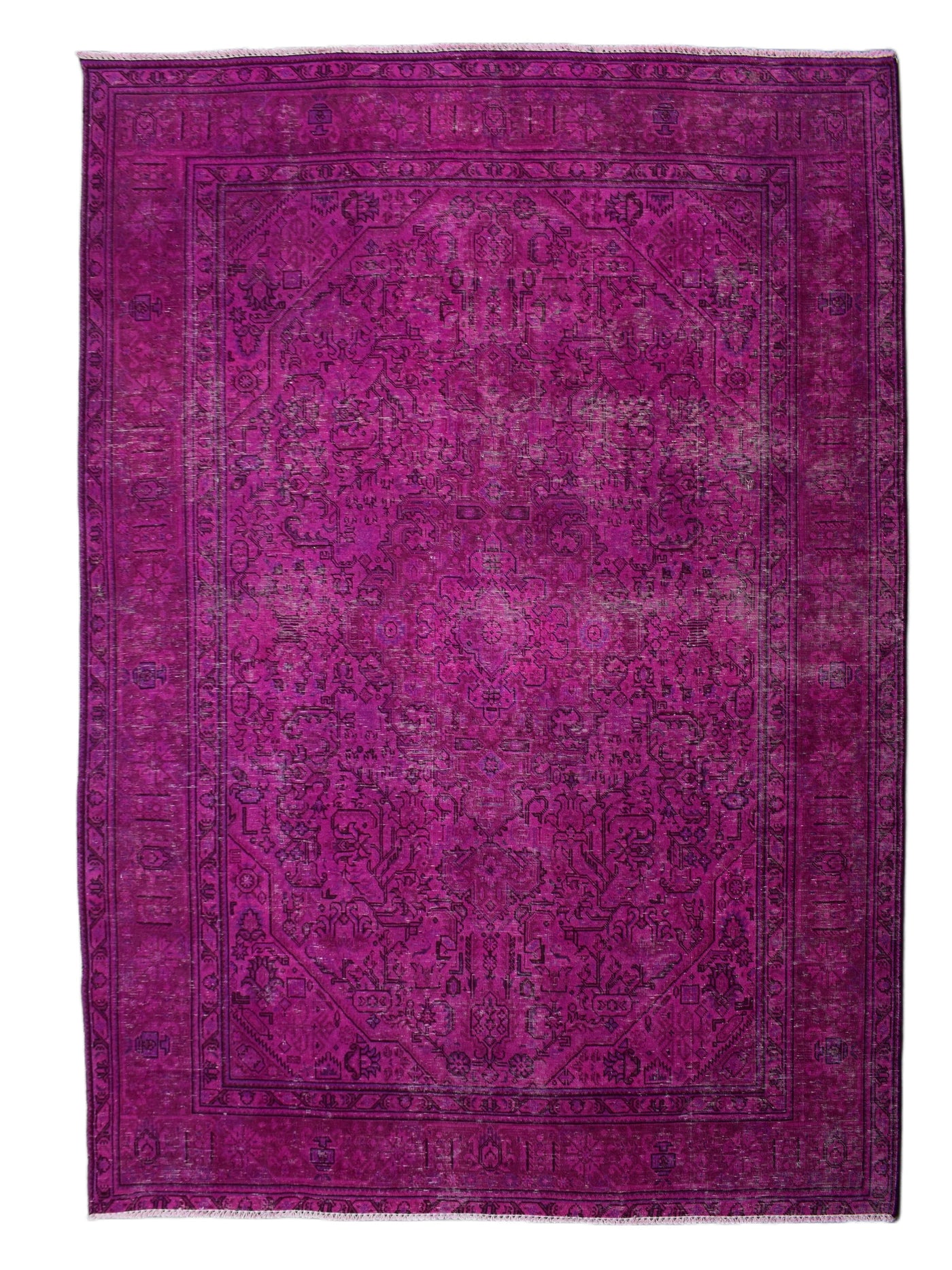 Vintage Overdyed Persian Rug – Wheat Whisper