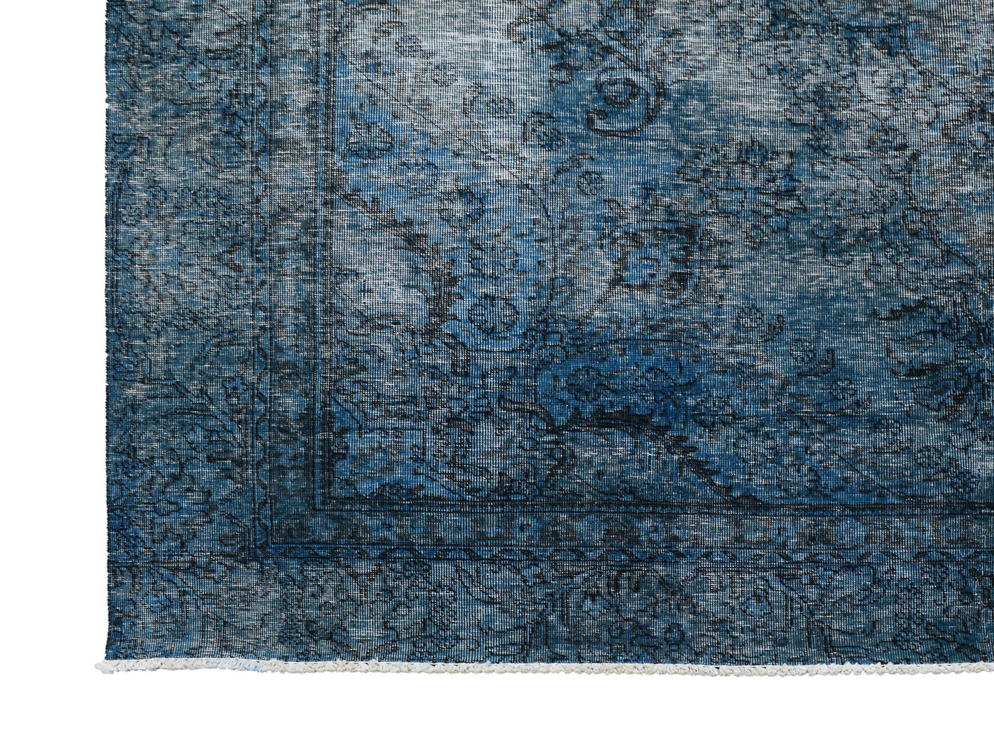 Vintage Overdyed Persian Rug – Azure Haze