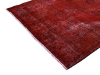Vintage Overdyed Persian Rug – Vermilion Drift