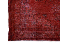 Vintage Overdyed Persian Rug – Vermilion Drift