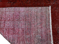 Vintage Overdyed Persian Rug – Vermilion Drift