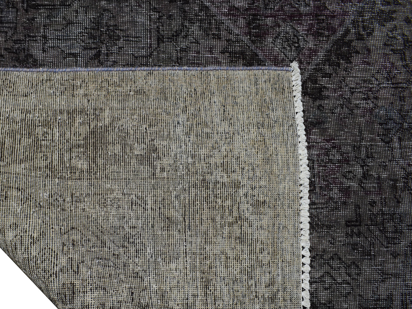 Vintage Overdyed Persian Rug – Noir Haze