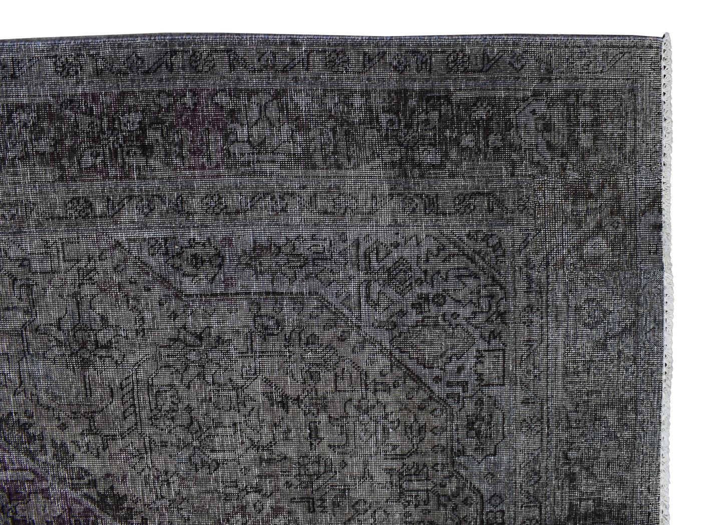Vintage Overdyed Persian Rug – Noir Haze