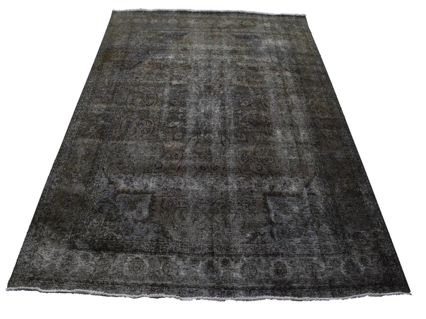 Vintage Overdyed Persian Rug – Alabaster Haze