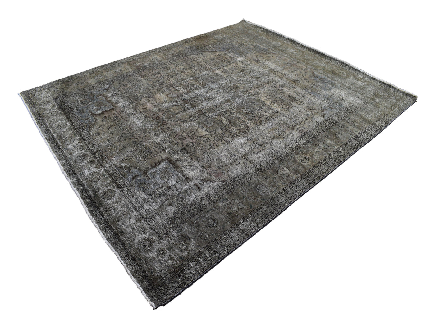 Vintage Overdyed Persian Rug – Alabaster Haze