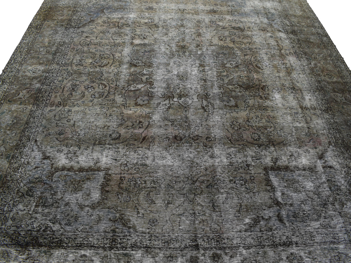 Vintage Overdyed Persian Rug – Alabaster Haze