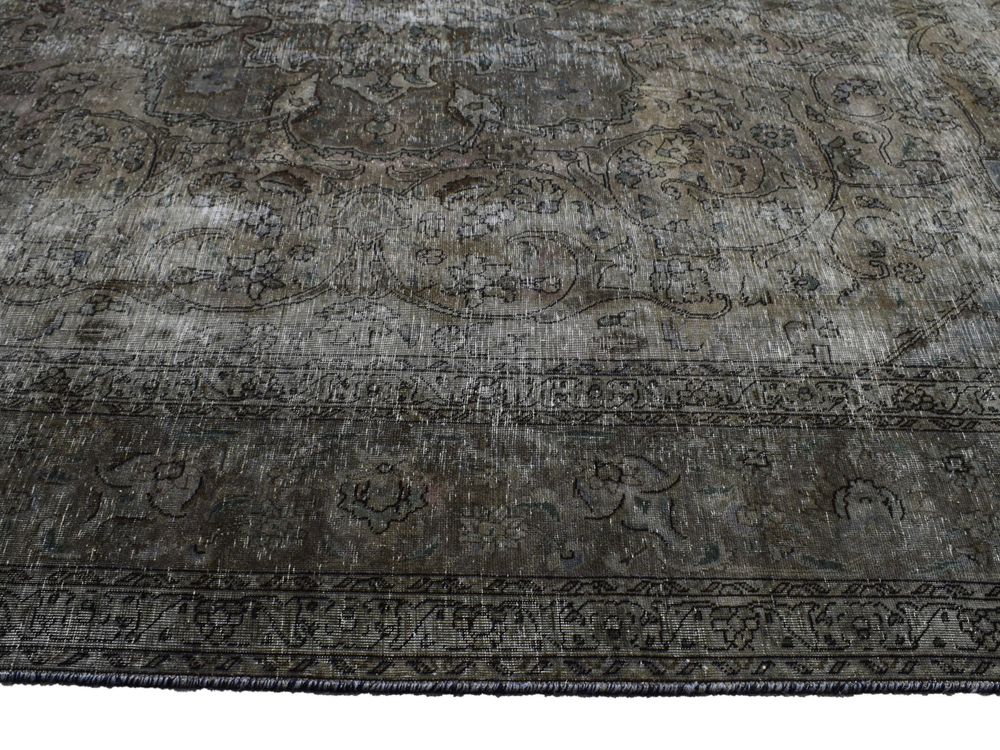 Vintage Overdyed Persian Rug – Alabaster Haze
