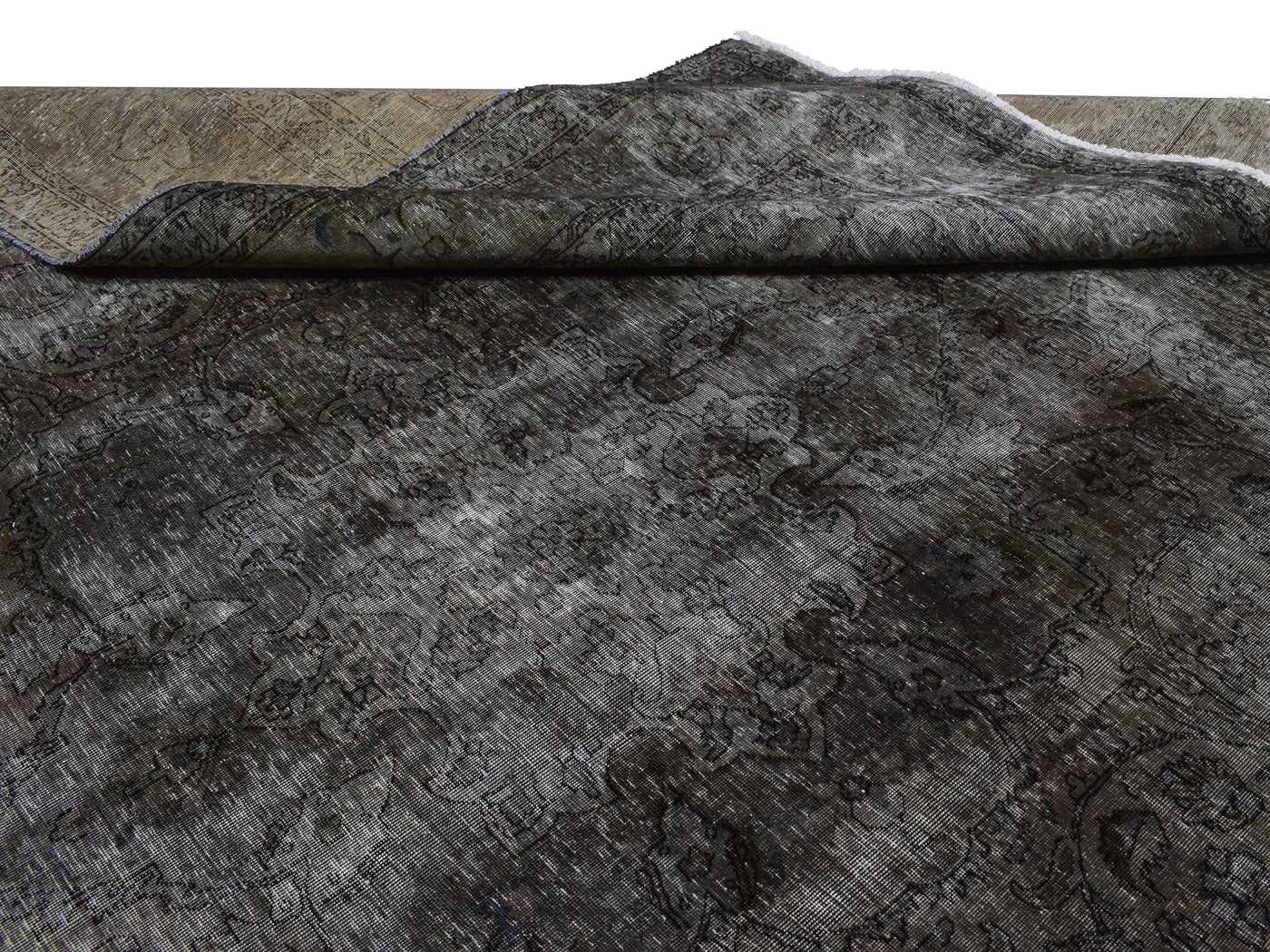 Vintage Overdyed Persian Rug – Alabaster Haze