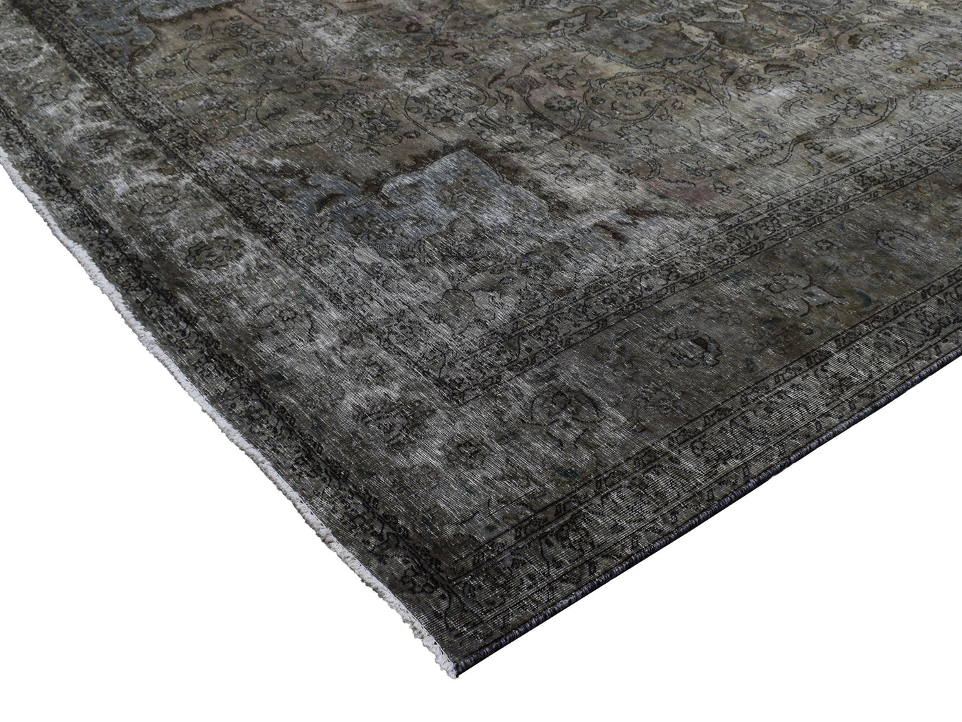 Vintage Overdyed Persian Rug – Alabaster Haze