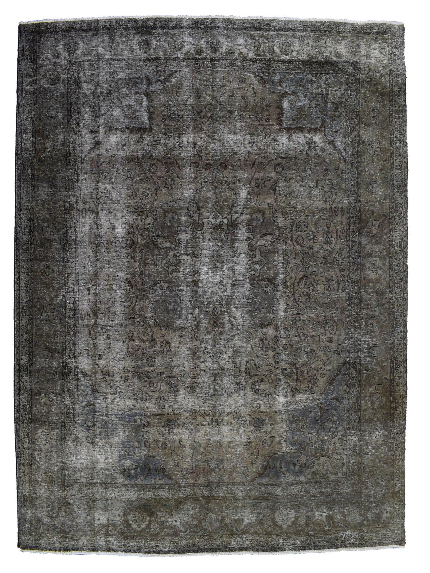 Vintage Overdyed Persian Rug – Alabaster Haze