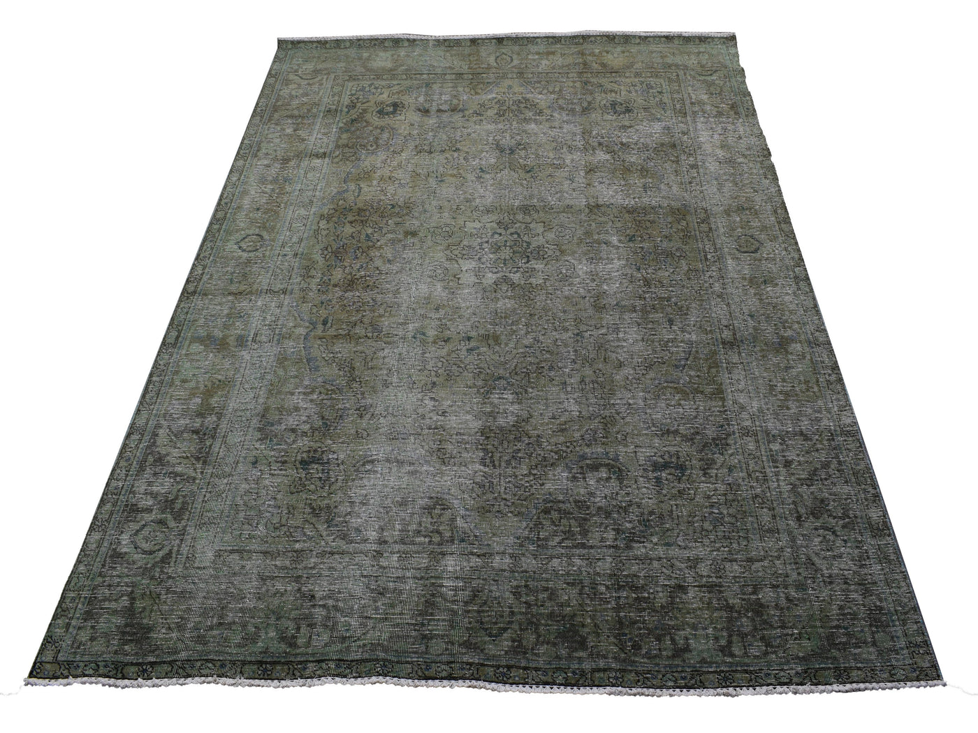 Vintage Overdyed Persian Rug – Forest Relic