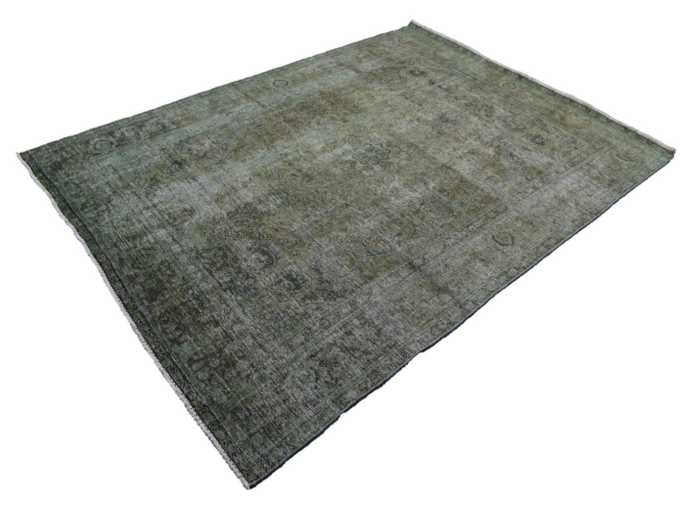 Vintage Overdyed Persian Rug – Forest Relic