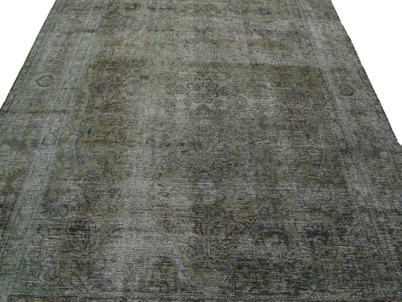 Vintage Overdyed Persian Rug – Forest Relic