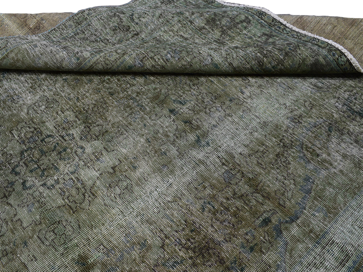 Vintage Overdyed Persian Rug – Forest Relic