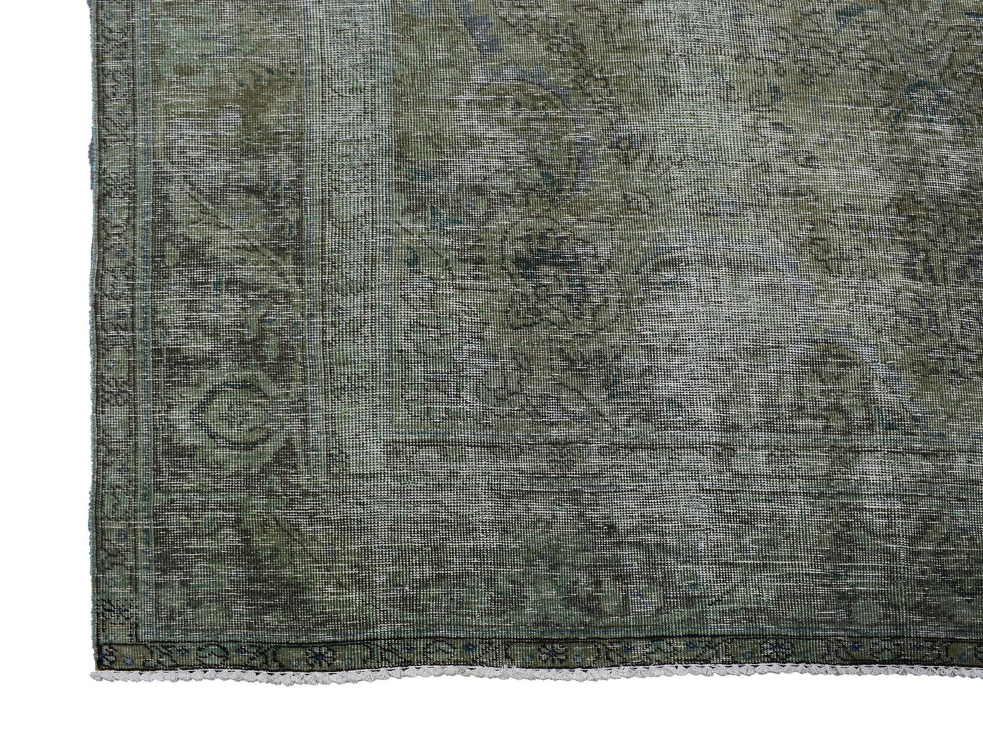 Vintage Overdyed Persian Rug – Forest Relic