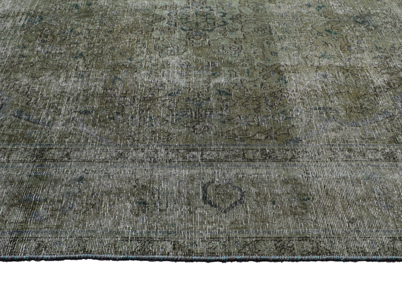 Vintage Overdyed Persian Rug – Forest Relic