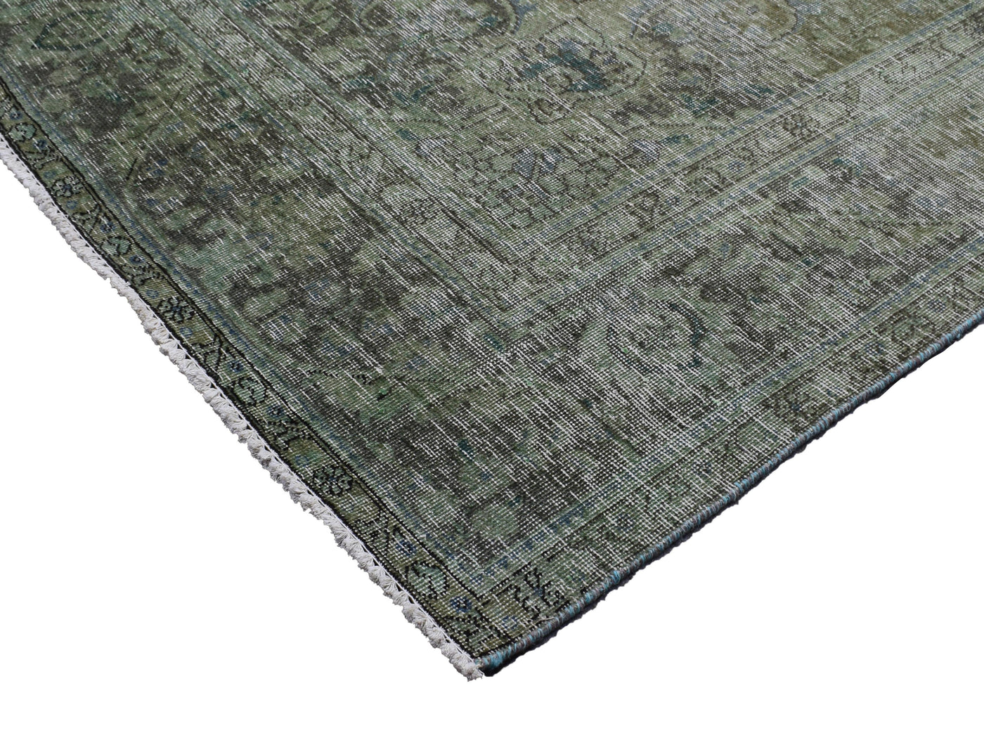 Vintage Overdyed Persian Rug – Forest Relic