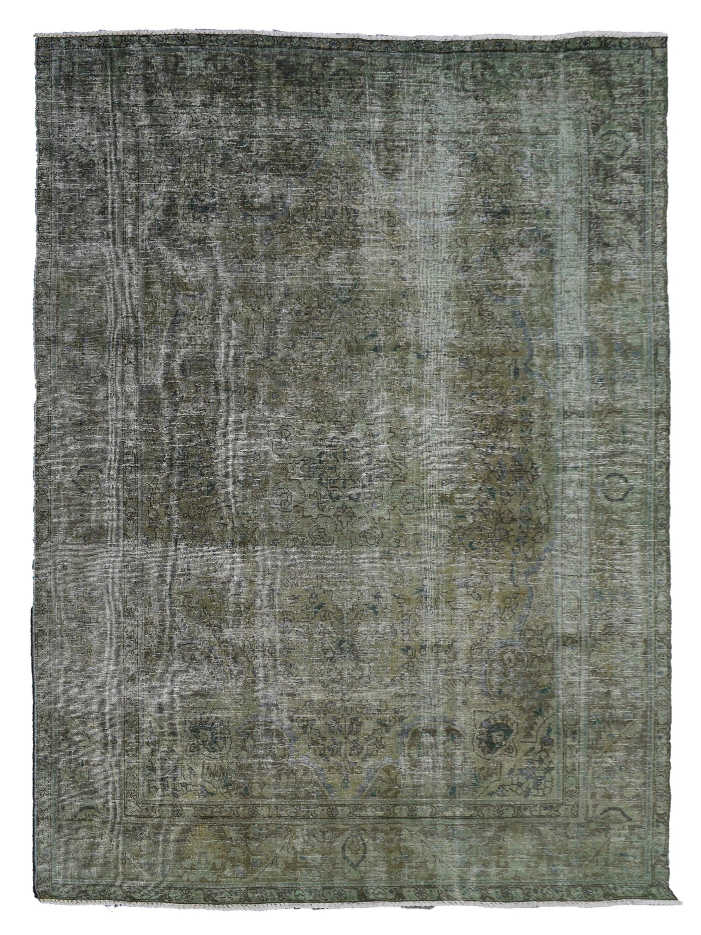 Vintage Overdyed Persian Rug – Forest Relic