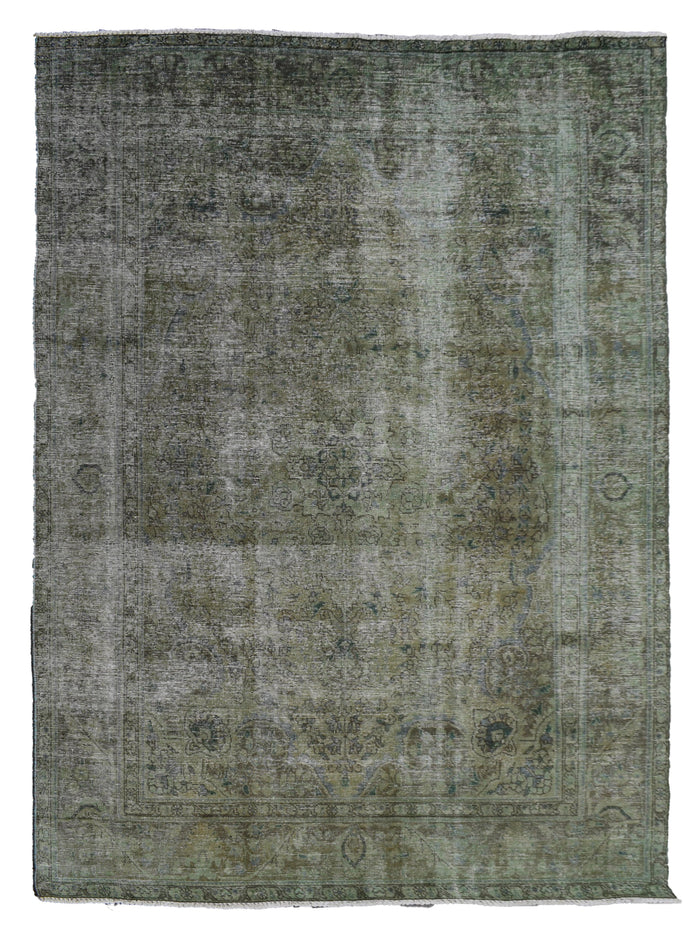 Vintage Overdyed Persian Rug – Forest Relic