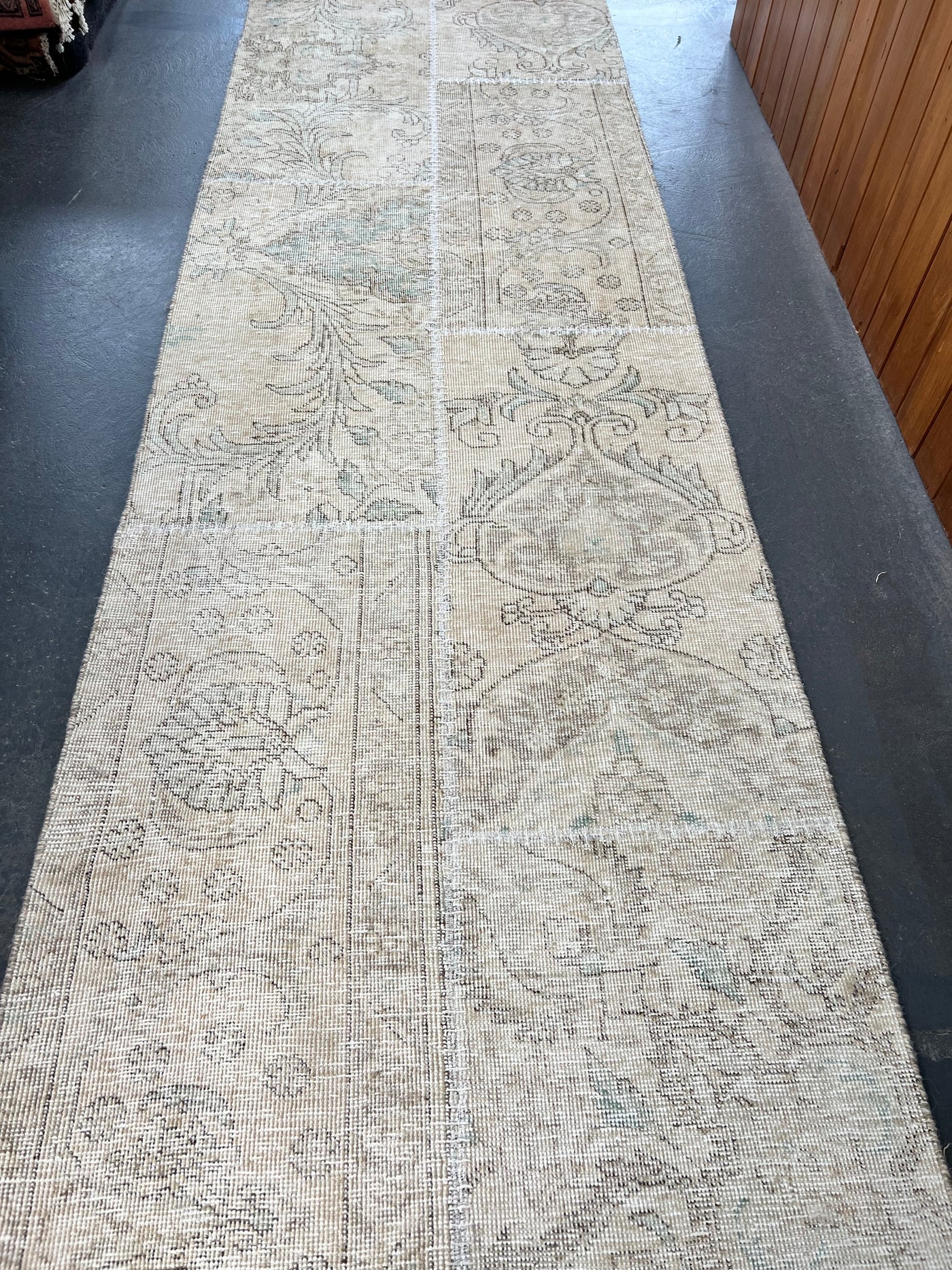 Vintage Patchwork Persian Runner Rug – Oatmeal Caravan