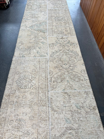 Vintage Patch-work Persian Runner, 80 x 400 cm