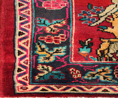 Hand Knotted Vintage Hamadan Persian Rug, 105 x 153 cm