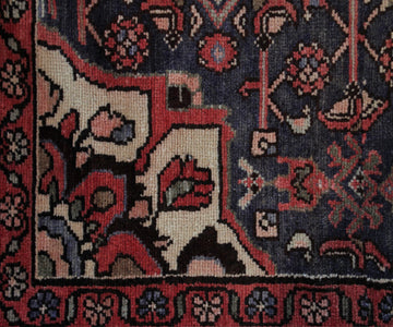 Hand Knotted Antique Hamadan Persian Rug, 136 x 296 cm