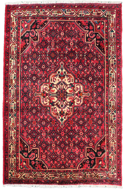 Hand Knotted Vintage Hamadan Persian Rug, 160 x 210 cm