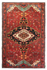 Hand Knotted Vintage Sonqor Persian Rug, 124 x 315 cm