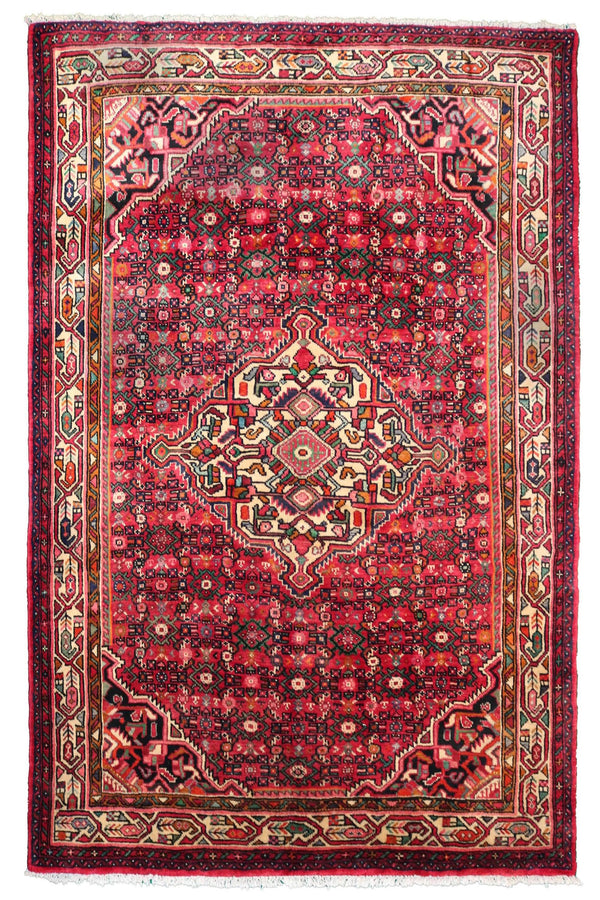 Hand Knotted Vintage Hamadan Persian Rug, 160 x 207 cm  rug view